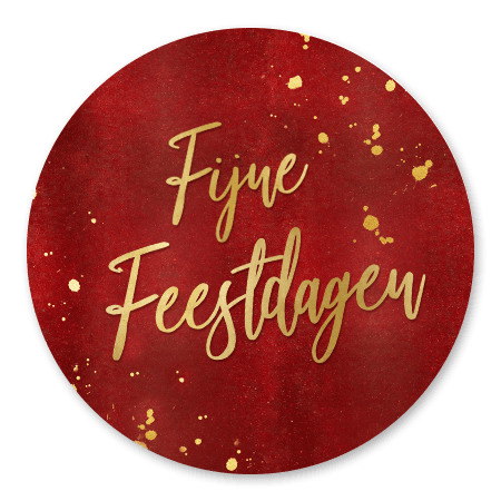 Fijne feestdagen - Rood